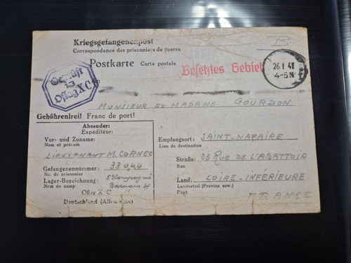 Carte postale prisonnier - postale,