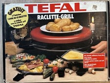 Tefal Raclette Set Grill Plate & Broiler Vintage  1986 Recipes Perfect Condition