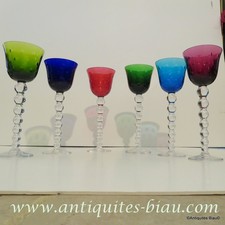 6 roemer couleur Saint Louis