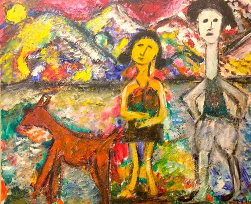 Tableau art brut - tableau,