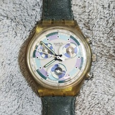 Vintage Watch SWATCH Chrono Greentic 1992 Swiss Made VTG Wristwatch.