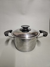 COCOTTE FAITOUT AMC EN ACIER INOXYDABLE / 19 CM DE DIAMETRE / CUISSON VINTAGE