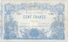 100 Francs type 1862 - Bleu à