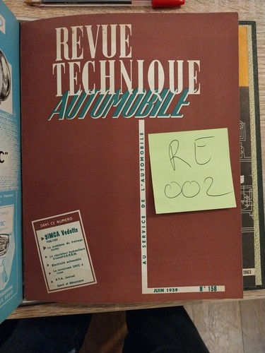 Revue technique simca vedette - technique,