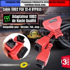 CABLE PASSERELLE OBD2 POUR FIAT JEEP CHRYSLER FCA OBD SGW 8+12 BYPASS ADAPTATEUR