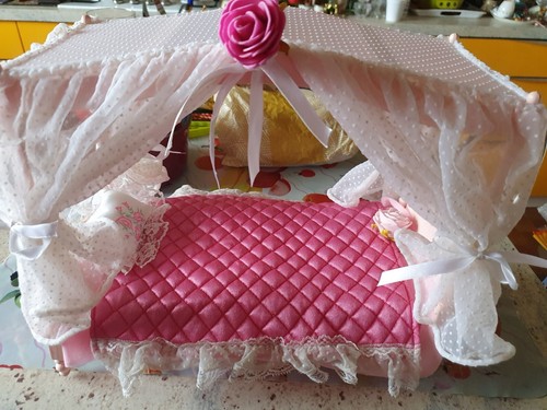 Lit baldaquin barbie - lit,