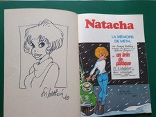 Natacha rééd 1983 La mémoire de métal dédicacé par Walthéry, François