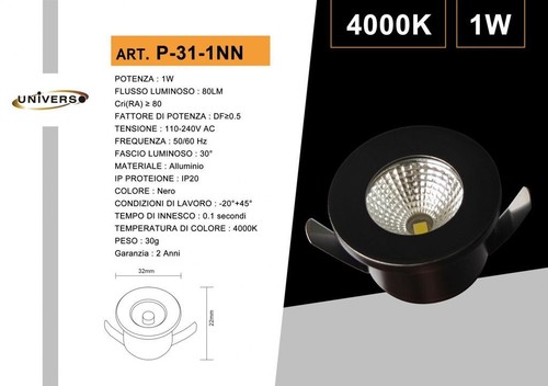 Mini spot led universe - led,