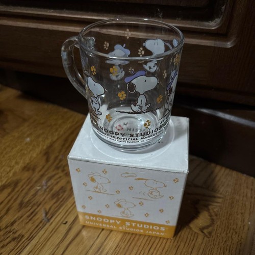 Tasse verre snoopy environ - tasse, en