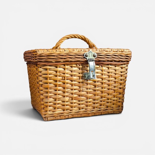 Panier osier vintage - vintage, avec
