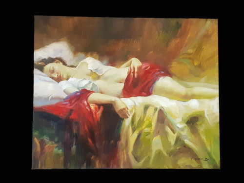 Tableau huile sur toile - tableau,