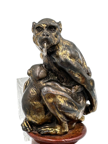 Antique animal watch holder - antique,