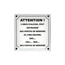 Plaque émaillée humoristique
