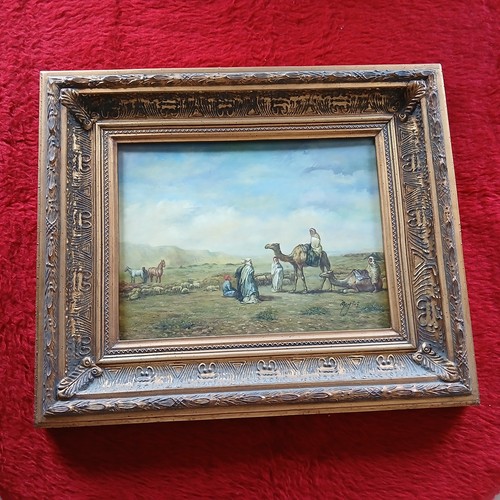 Tableau orientaliste huile - orientaliste, -huile