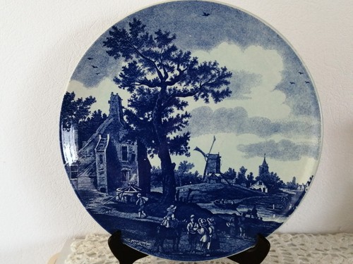 Plat faïence delfts - plat,