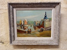 peinture année 50  huile sur