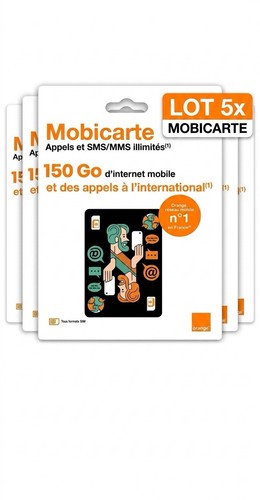 Lot carte sim prépayée - carte,