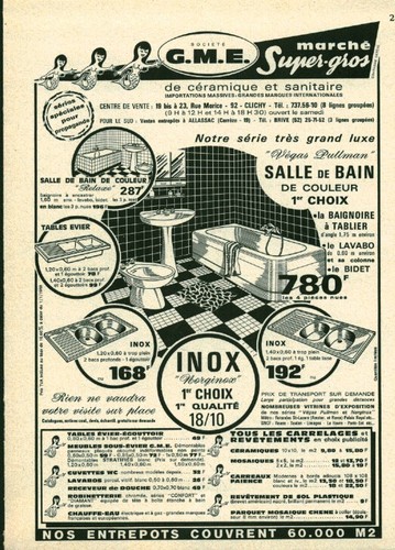 Publicité ancienne société