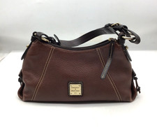 Dooney & Bourke 1975 Brown Pebble Grain Leather Shoulder Purse Bag