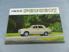 Brochure dépliant publicitaire PEUGEOT 403 de 1965 ORIGINALE