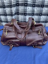 Francisco Biasia Brown Leather Satchel Shoulder Bag