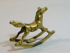 PETIT CHEVAL A BASCULE ancien,  en laiton, 8 cm, horse, Pferd,