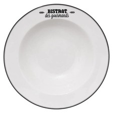 Lot de 6 Assiettes à Pâtes "Bistrot" 27cm Blanc