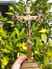 Croix Crucifix Laiton Bronze