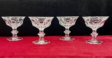 VAL SAINT LAMBERT METTERNICH 4 CHAMPAGNERGLÄSER COUPE A CHAMPAGNE CRISTAL TAILLE