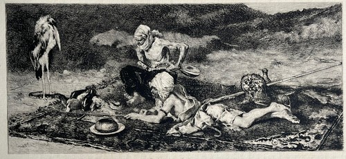 Fortuny boilvin gravure eau - /,