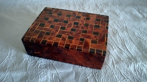 Coffret marqueté bois de - coffret,