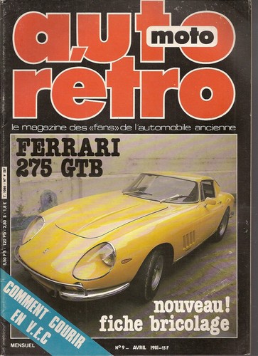 Auto retro ferrari 275 gtb - retro,