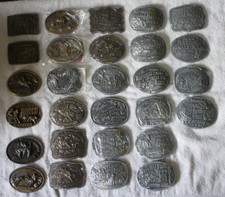 Hesston Buckle lot 1975-2002, most near excellent condition, 1979 poor condition