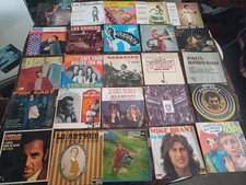 Lot 4 -175 vinyles disques 45 tours années 60- 70-80-90 vintage varietes disco p