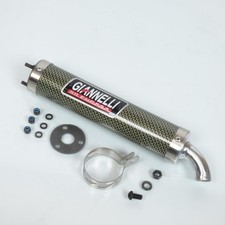 Silencieux cartouche pot échappement GIANNELLI Reverse jaune noir pour moto 50