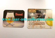 DUVEL TOUAREG TRAIL PILOT SEARCH 2 SOUS BOCK UNDER GLASS BEER BAR COASTER