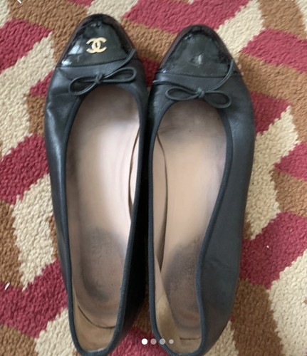 Ballerines noires chanel - ballerines,