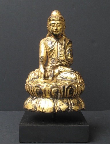 Antique bouddha bois - bouddha, en