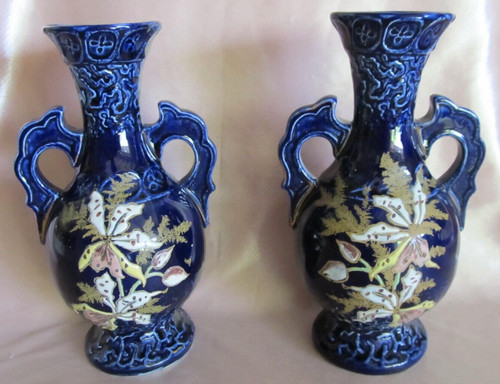 Paire petits vases en - vases,