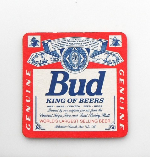 Sous bock bière bud - ,