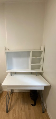Bureau blanc laqué - , acier