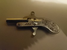 Vintage RARE Miniature Toy Cap Gun 2MM Pinfire Pistol Fob Japan