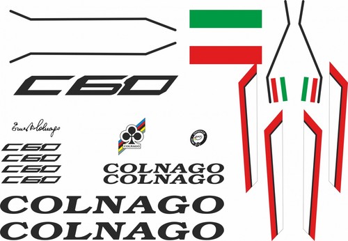 Adhésifs cadre colnago - cadre, c60