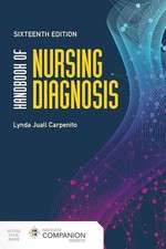Handbook of Nursing Diagnosis by Lynda Juall Carpenito (2021, Trade Paperback)