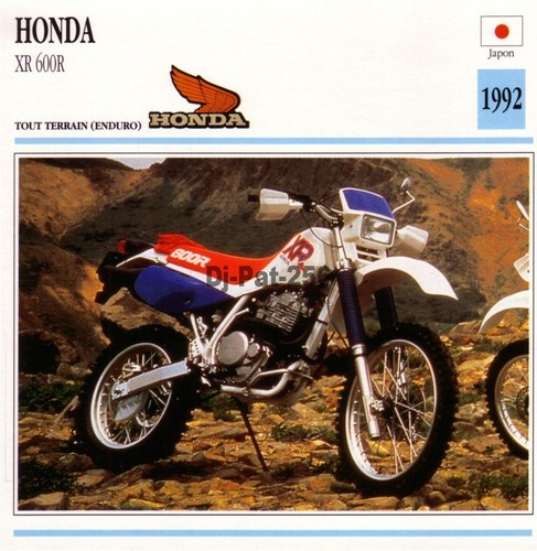 Fiche moto honda 600 r - fiche, :