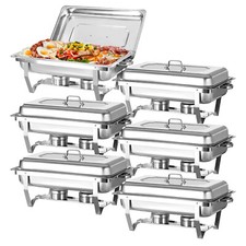 Chafing Dish Buffet Set, 9QT Stainless Steel Chafer for Buffet with Full Pan