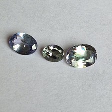 Three Natural Tanzanite