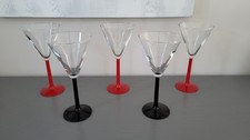 Lot de 5 verres à Martini /