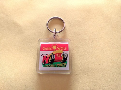 Ancien porte clés - porte, wolf