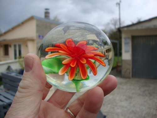 Ancienne boule sulfure presse - ancienne,